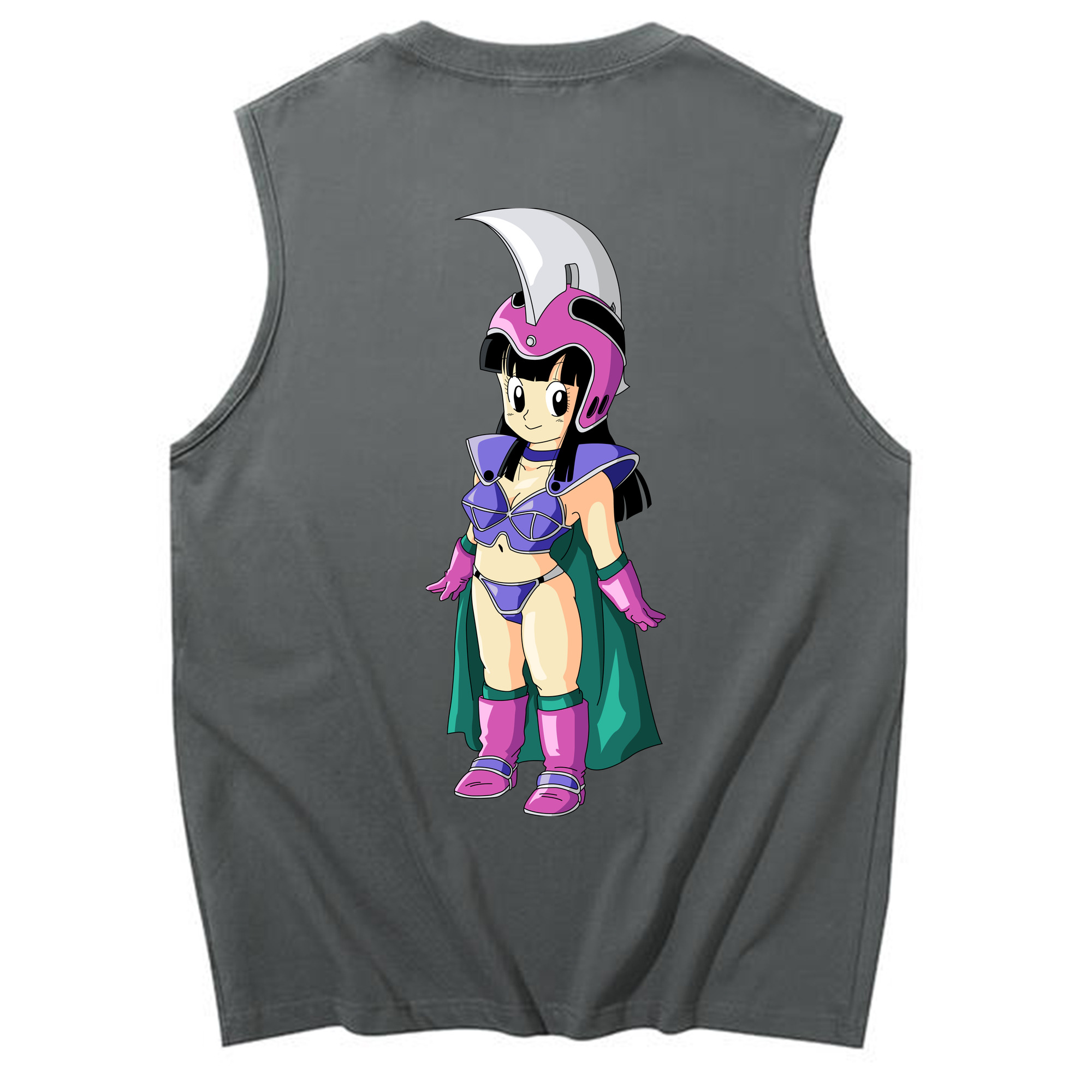 （画像用） ドラゴンボール チチ DRAGON BALL Chichi コットン100％タンクトップ（背面プリント）